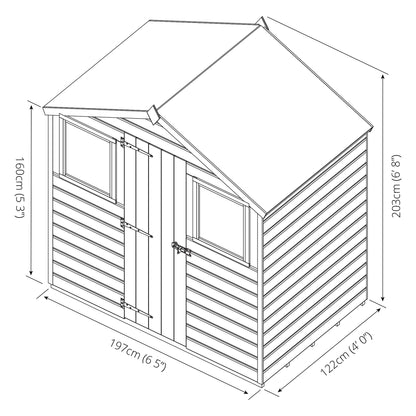 Mercia 4 x 6 Shiplap Apex Shed