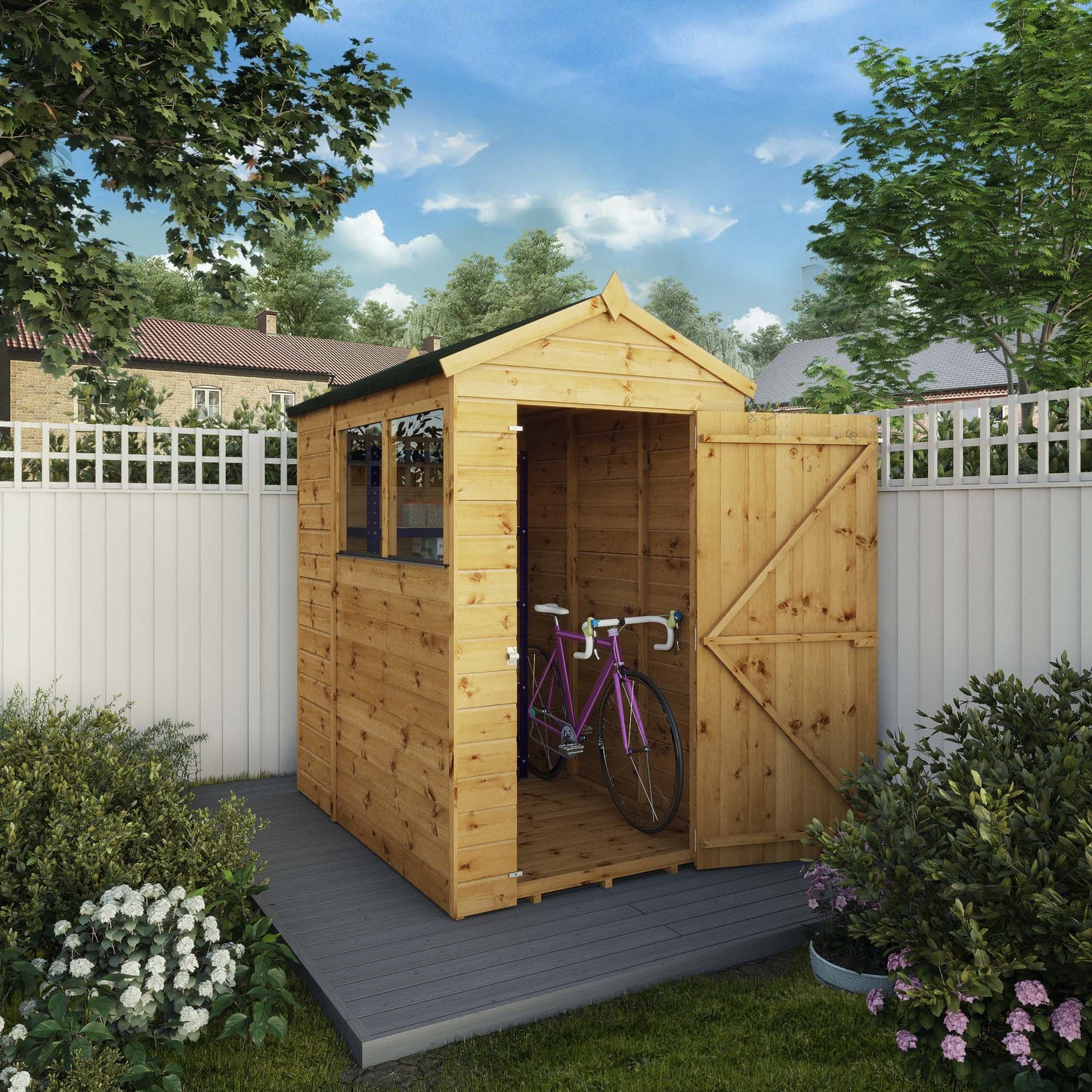 Mercia 6 x 4 Modular Shiplap Apex Shed