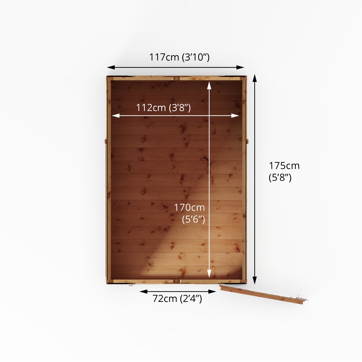 Mercia 6 x 4 Modular Shiplap Apex Shed