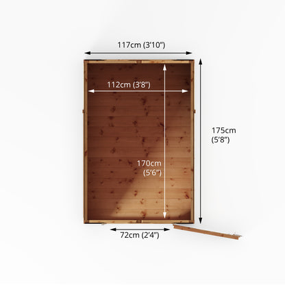 Mercia 6 x 4 Modular Shiplap Apex Shed