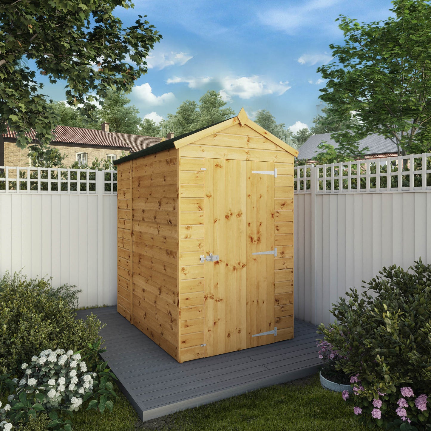 Mercia 6 x 4 Modular Shiplap Apex - Windowless Shed