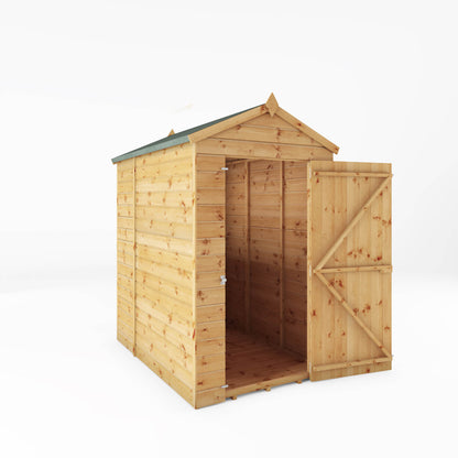 Mercia 6 x 4 Modular Shiplap Apex - Windowless Shed