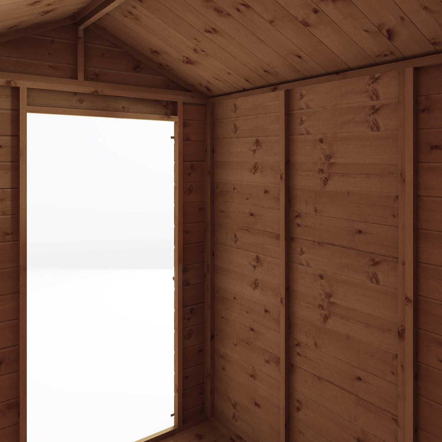 Mercia 7 x 5 Modular Shiplap Apex - Windowless Shed