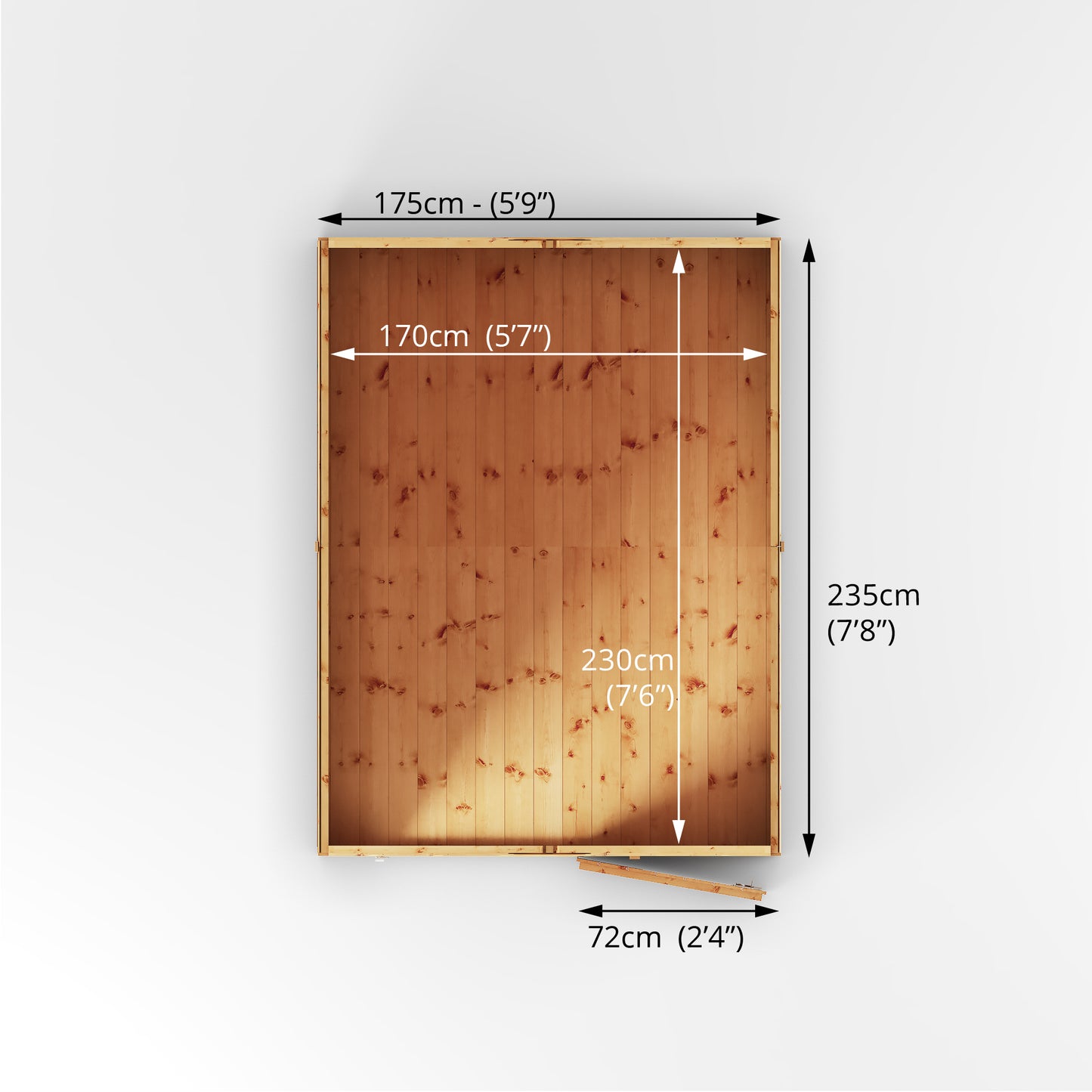 Mercia 8 x 6 Modular Shiplap Apex Shed