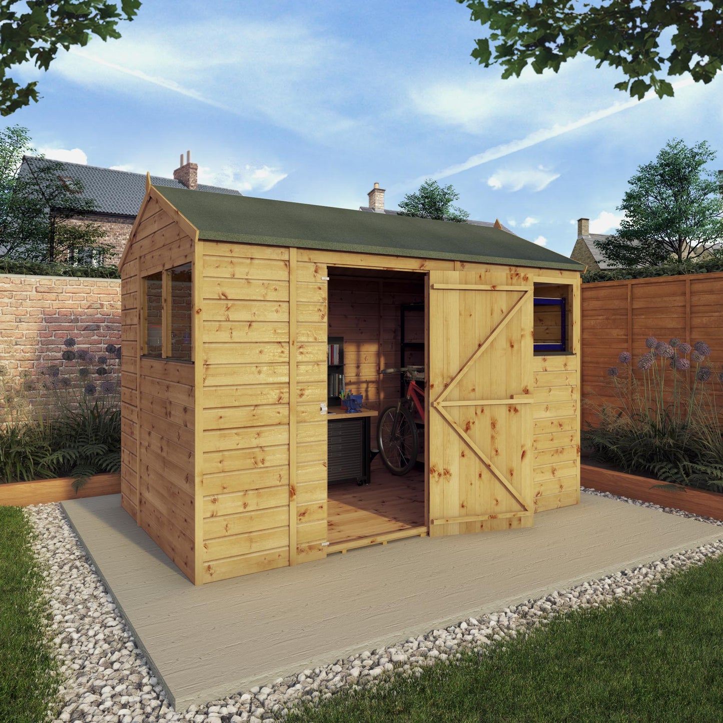 Mercia 10 x 6 Modular Shiplap Apex Shed