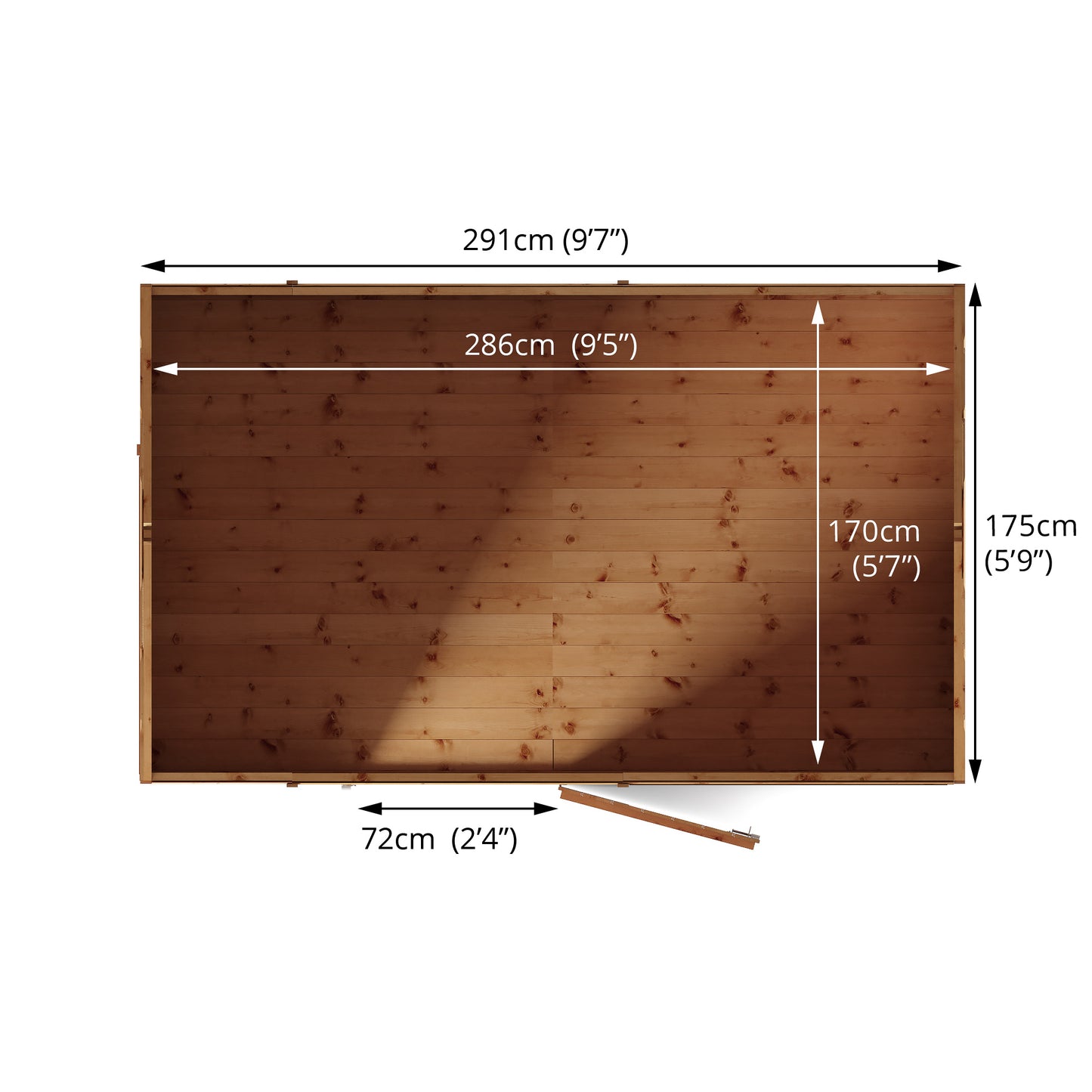 Mercia 10 x 6 Modular Shiplap Apex Shed