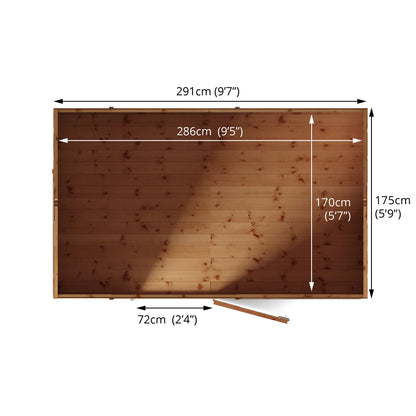 Mercia 10 x 6 Modular Shiplap Apex Shed