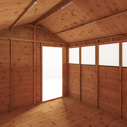 Mercia 10 x 8 Modular Shiplap Apex Shed