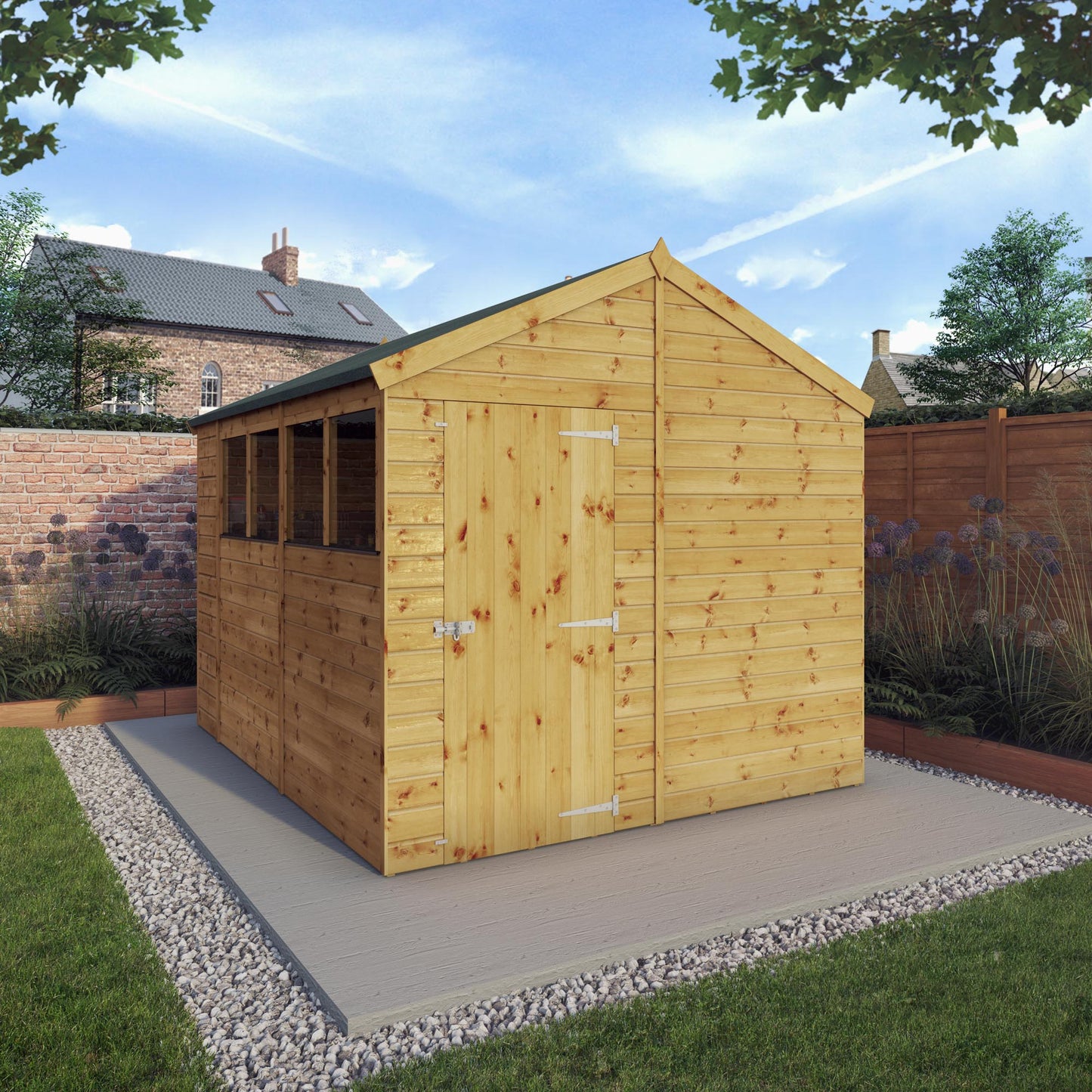 Mercia 10 x 8 Modular Shiplap Apex Shed