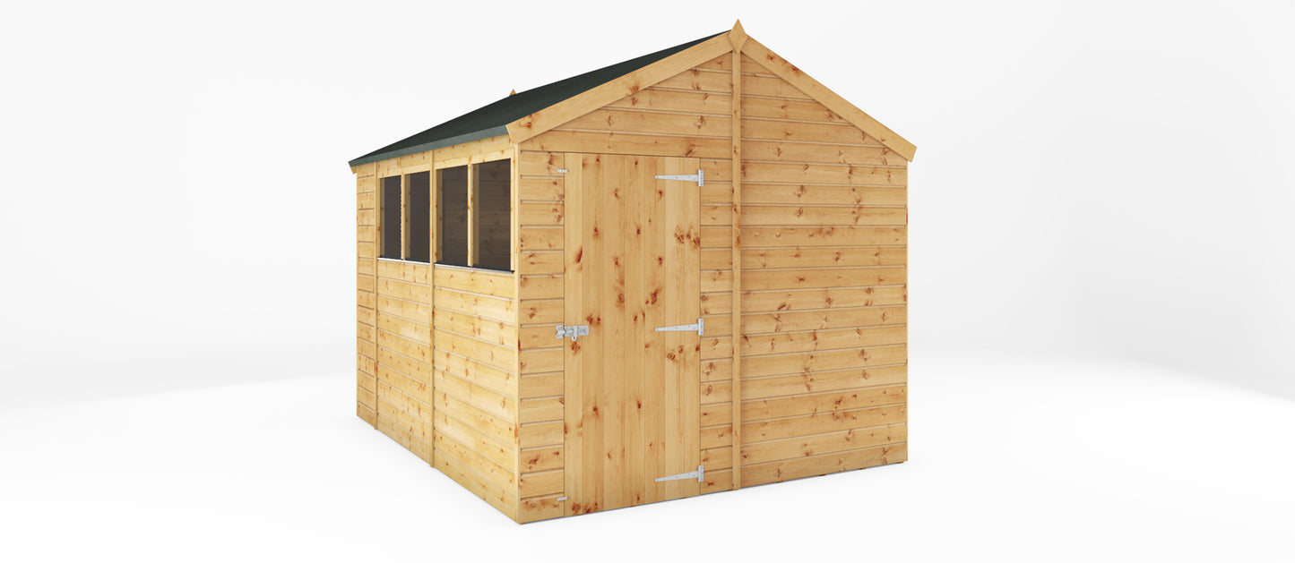 Mercia 10 x 8 Modular Shiplap Apex Shed