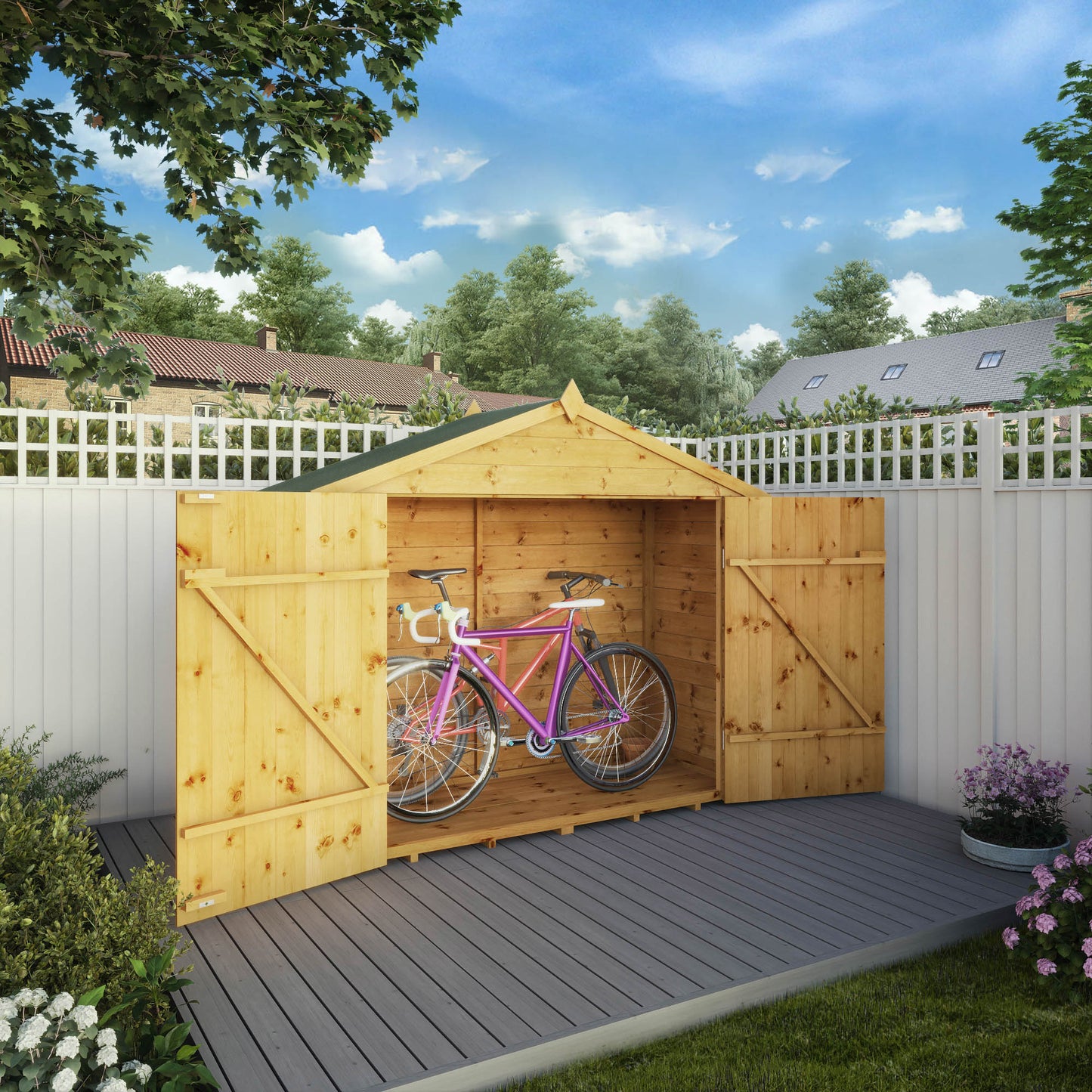 Mercia 3 x 7 Shiplap Apex Bikestore