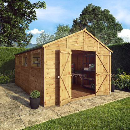 Mercia 15 x 10 Premium Shiplap Apex Workshop Shed