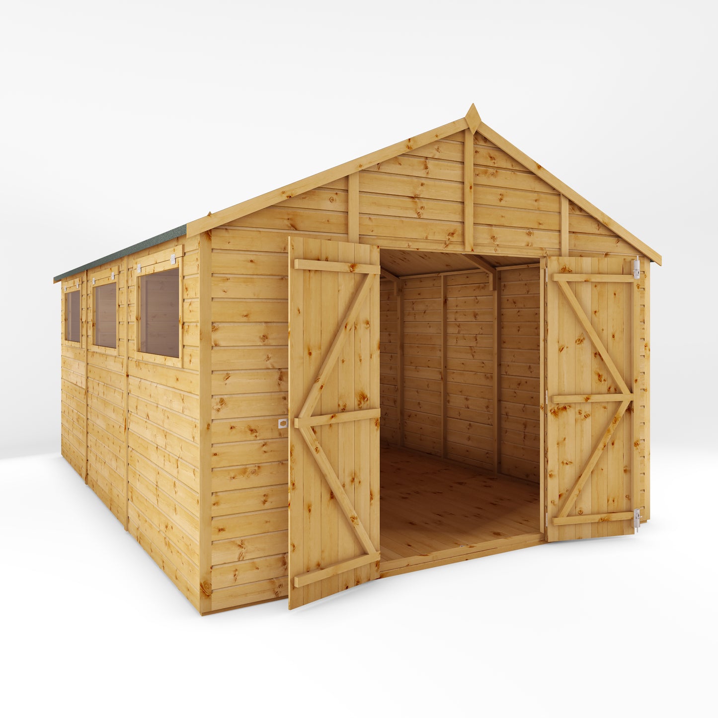 Mercia 15 x 10 Premium Shiplap Apex Workshop Shed