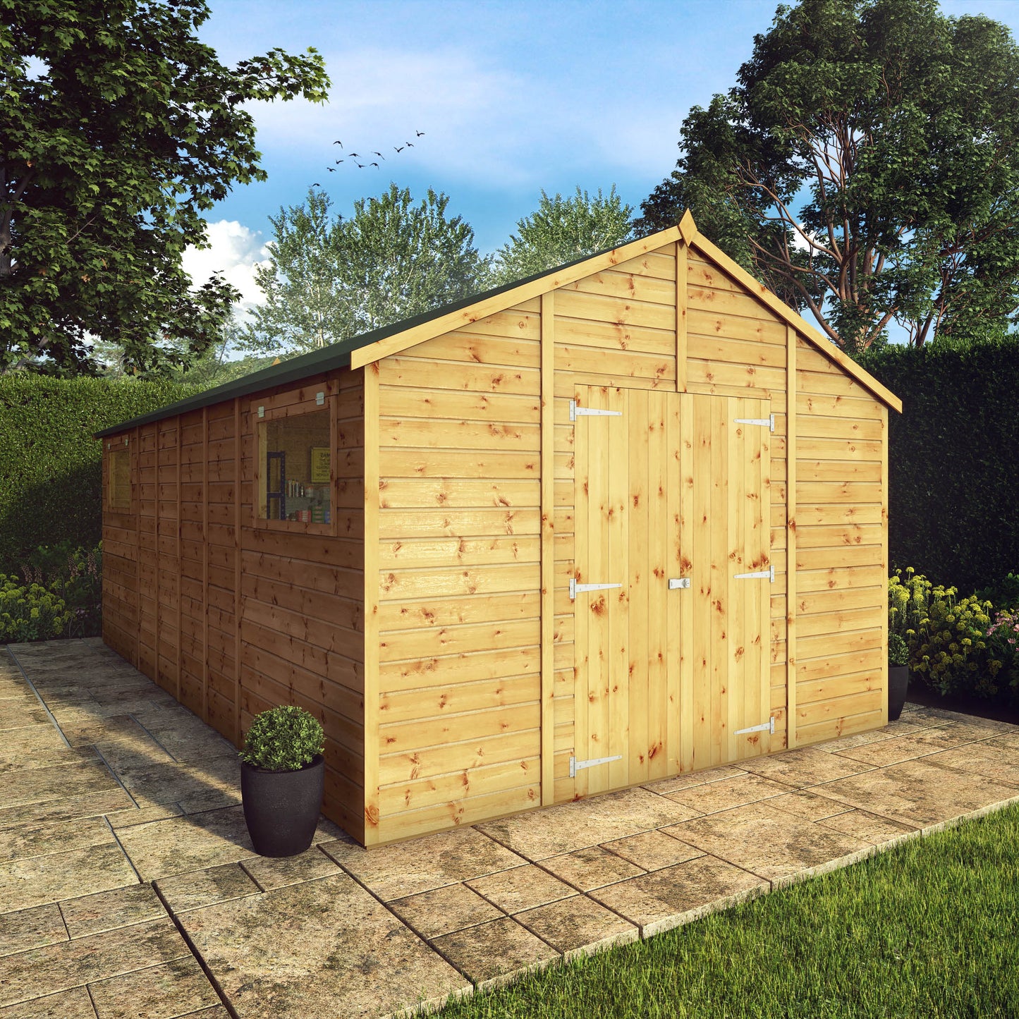 Mercia 18 x 10 Premium Shiplap Apex Workshop Shed