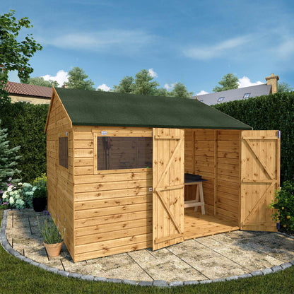 Mercia 10 x 10 Premium Shiplap Reverse Apex Workshop Shed