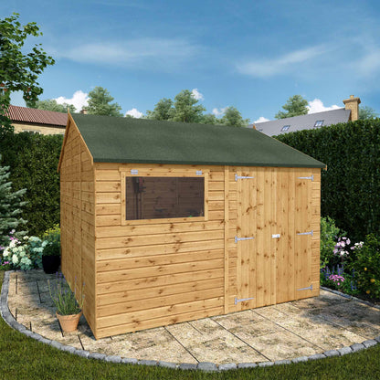 Mercia 10 x 10 Premium Shiplap Reverse Apex Workshop Shed