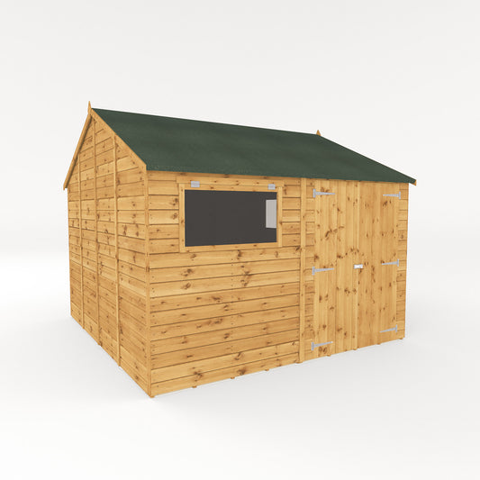 Mercia 10 x 10 Premium Shiplap Reverse Apex Workshop Shed