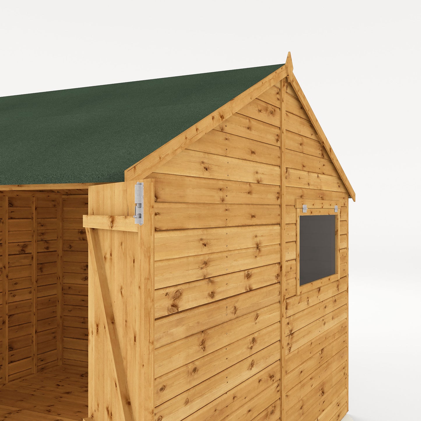 Mercia 10 x 10 Premium Shiplap Reverse Apex Workshop Shed