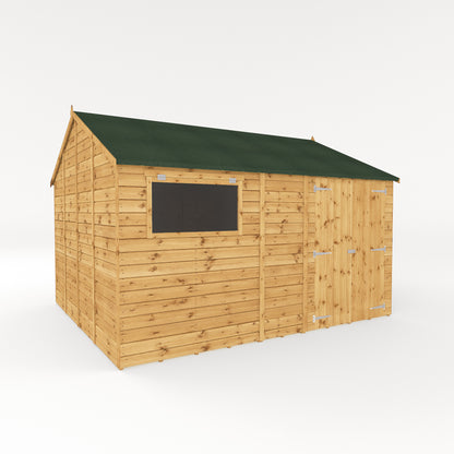 Mercia 12 x 10 Premium Shiplap Reverse Apex Workshop Shed