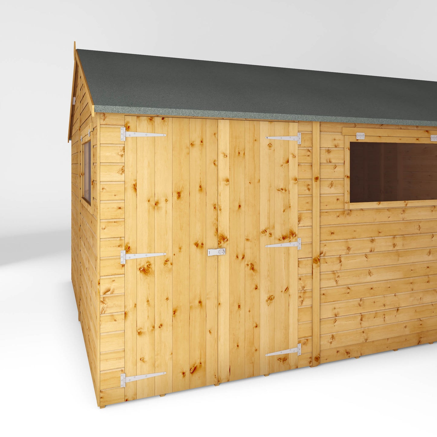 Mercia 15 x 10 Premium Shiplap Reverse Apex Workshop Shed