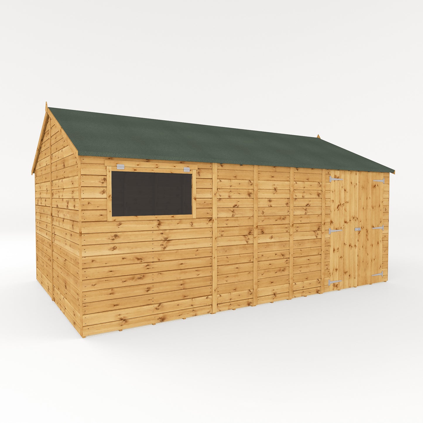 Mercia 16 x 10 Premium Shiplap Reverse Apex Workshop Shed