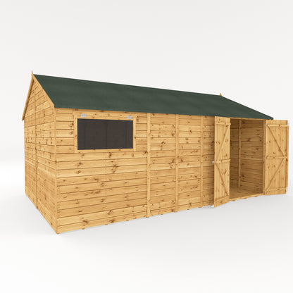 Mercia 16 x 10 Premium Shiplap Reverse Apex Workshop Shed