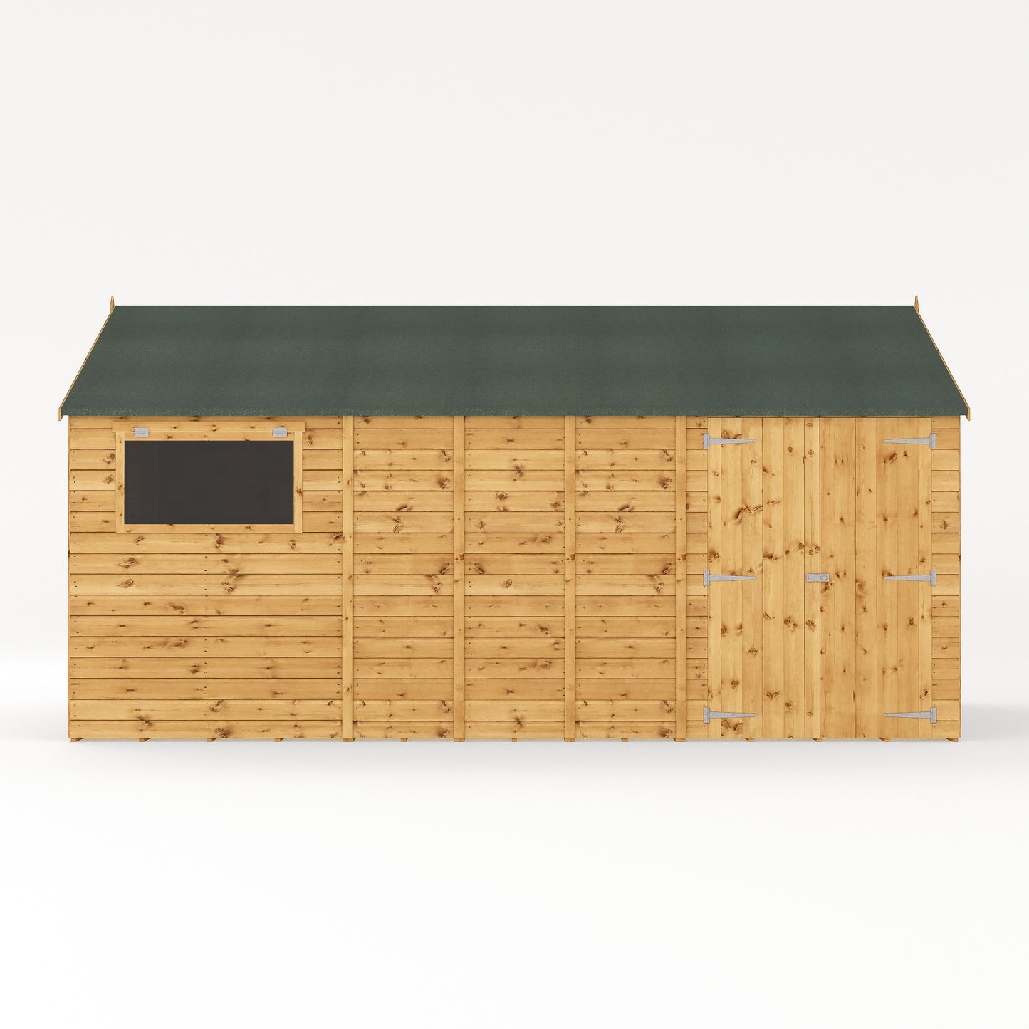 Mercia 16 x 10 Premium Shiplap Reverse Apex Workshop Shed