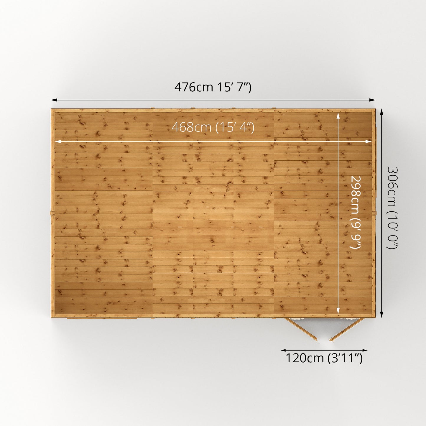 Mercia 16 x 10 Premium Shiplap Reverse Apex Workshop Shed