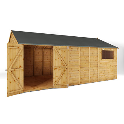 Mercia 18 x 10 Premium Shiplap Reverse Apex Workshop Shed