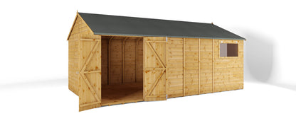 Mercia 18 x 10 Premium Shiplap Reverse Apex Workshop Shed