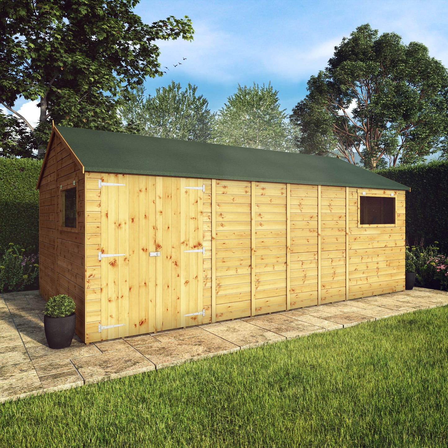 Mercia 18 x 10 Premium Shiplap Reverse Apex Workshop Shed