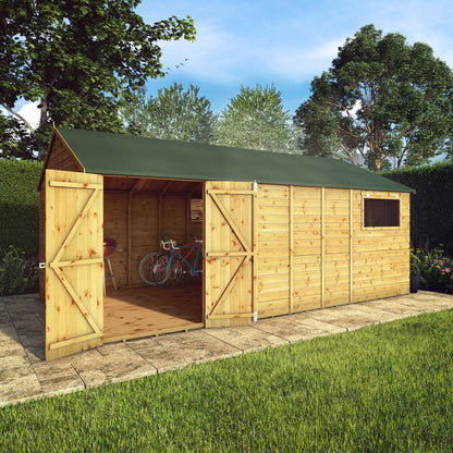 Mercia 18 x 10 Premium Shiplap Reverse Apex Workshop Shed