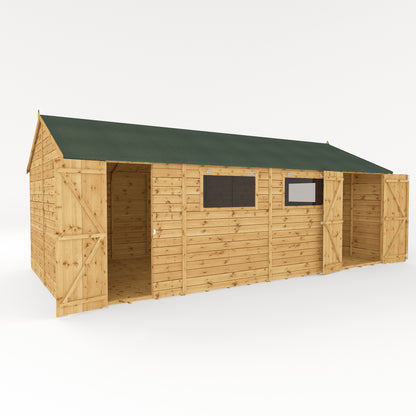 Mercia 20 x 10 Premium Shiplap Reverse Apex Workshop Shed