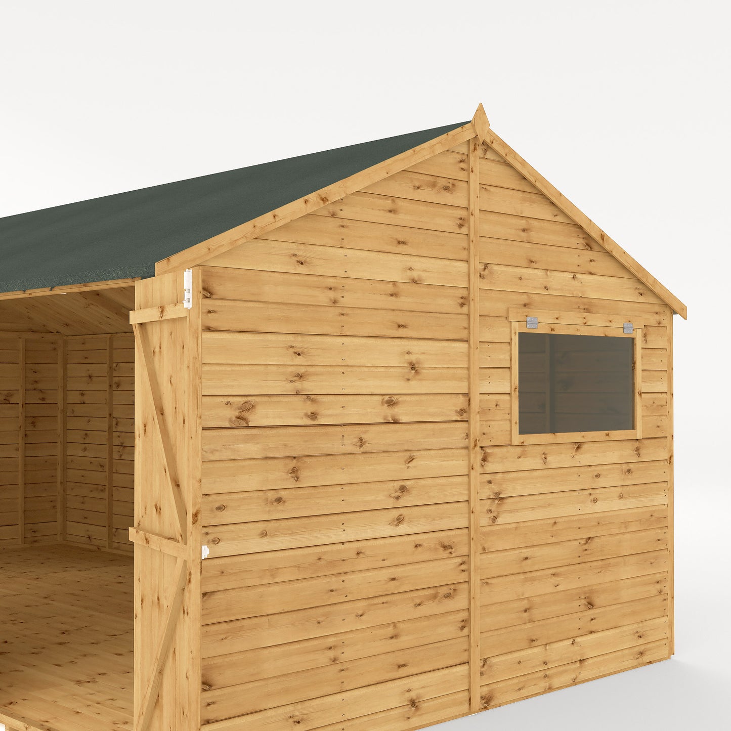 Mercia 20 x 10 Premium Shiplap Reverse Apex Workshop Shed