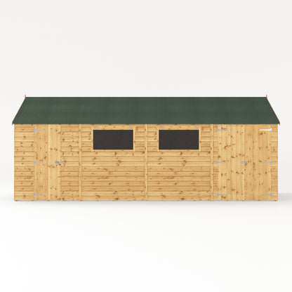 Mercia 20 x 10 Premium Shiplap Reverse Apex Workshop Shed