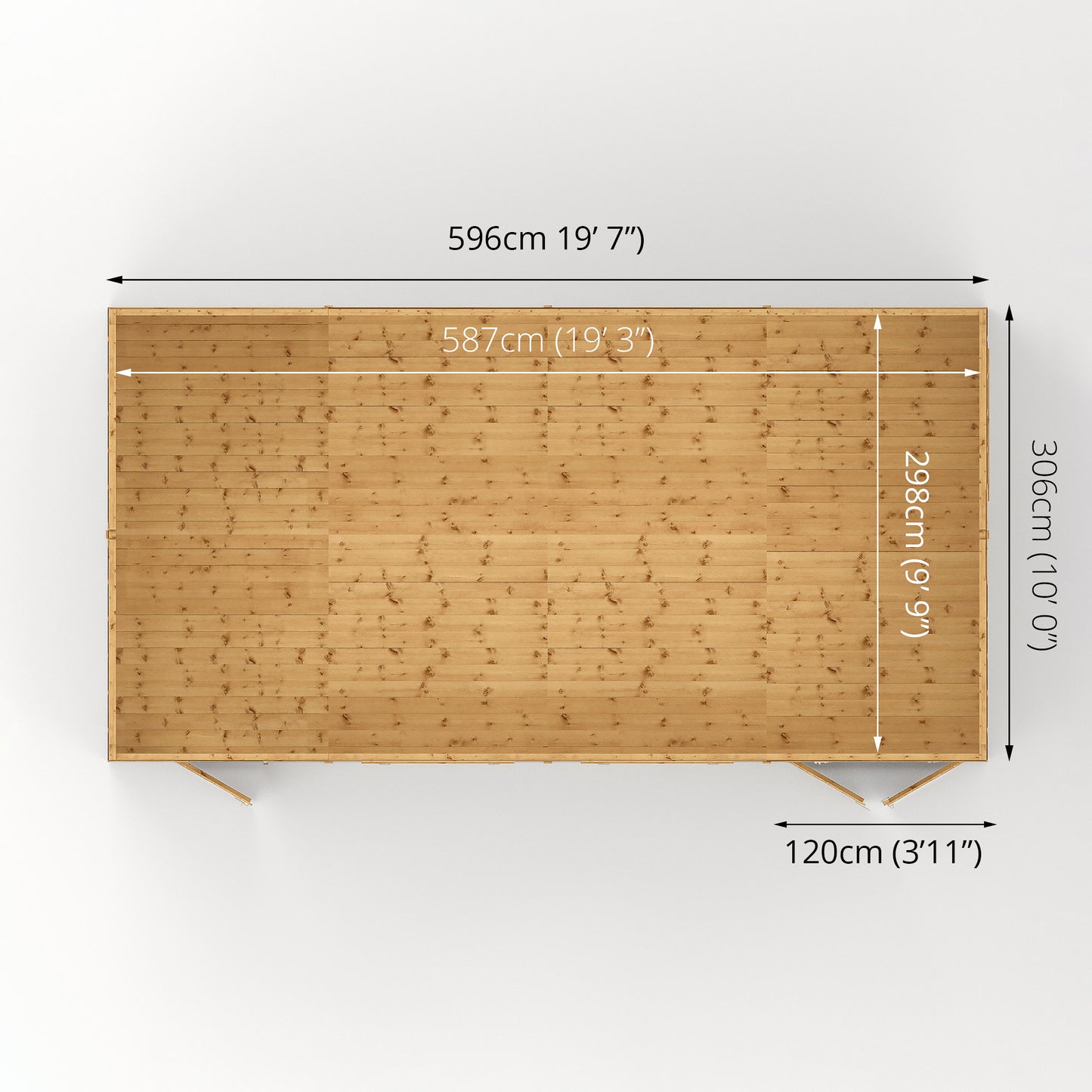 Mercia 20 x 10 Premium Shiplap Reverse Apex Workshop Shed