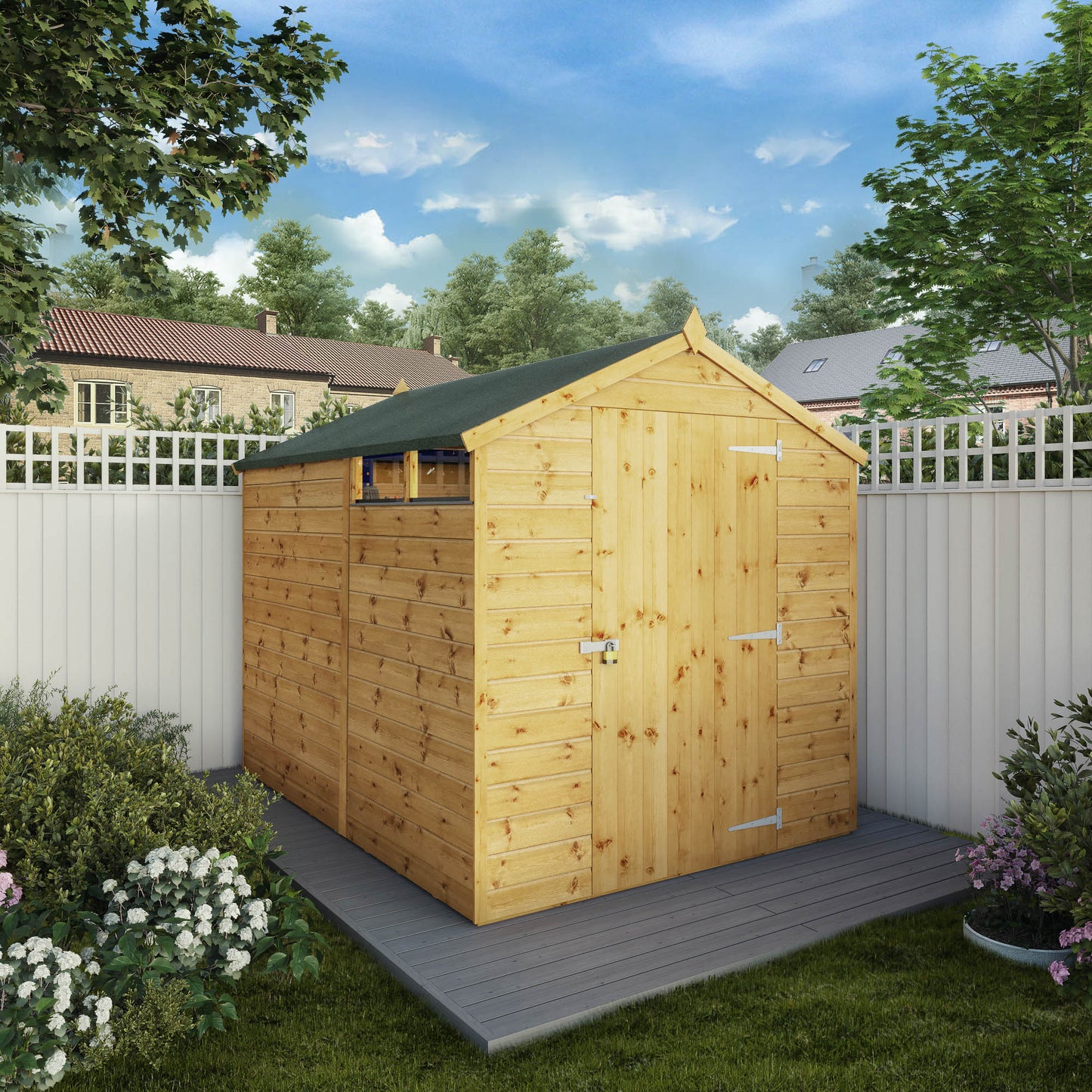 Mercia 8 x 6 Shiplap Security Apex Shed