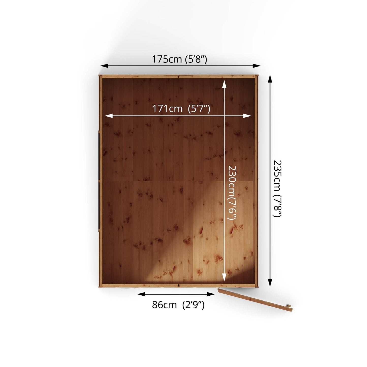 Mercia 8 x 6 Shiplap Security Apex Shed