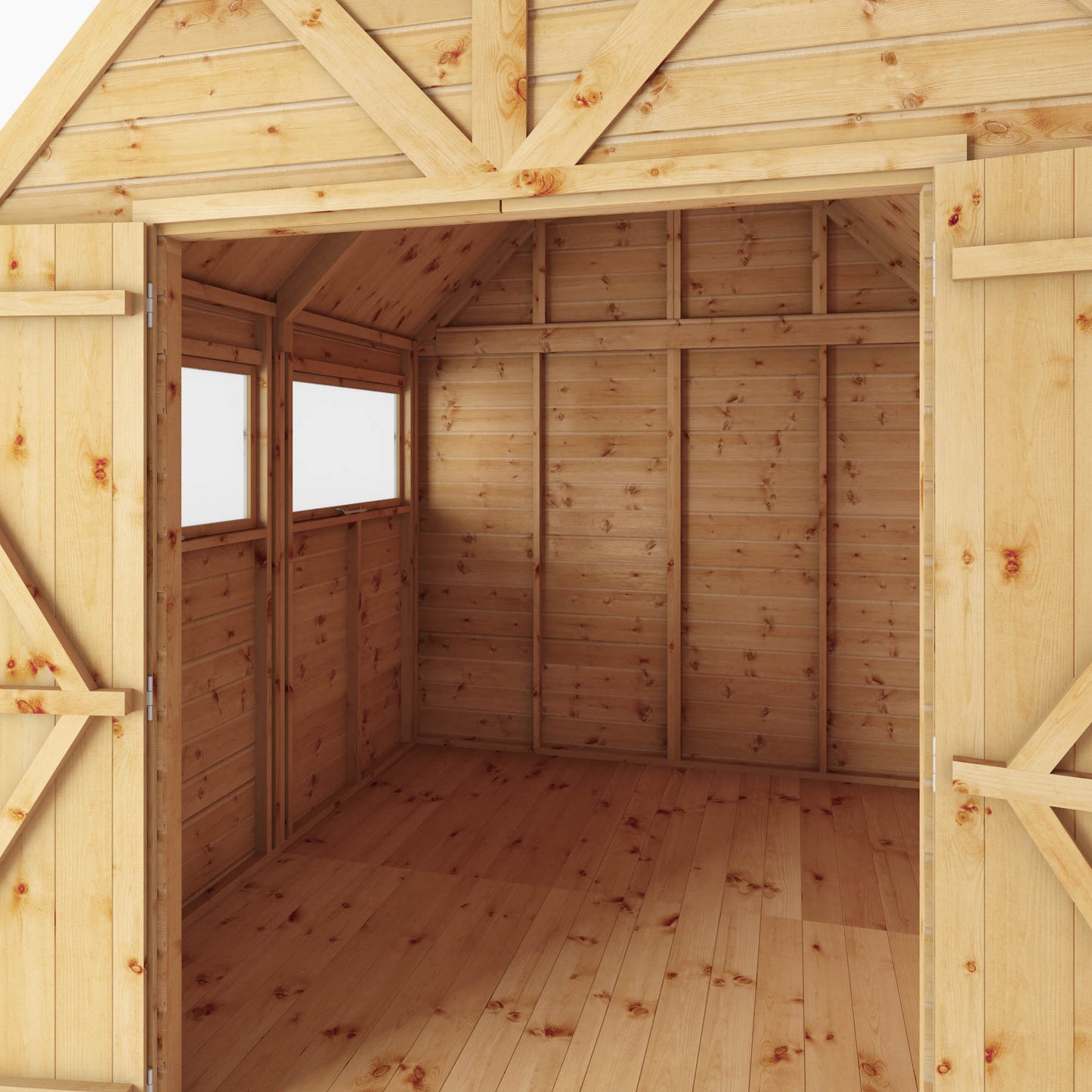 Mercia 8 x 8 Premium Shiplap Dutch Barn Shed