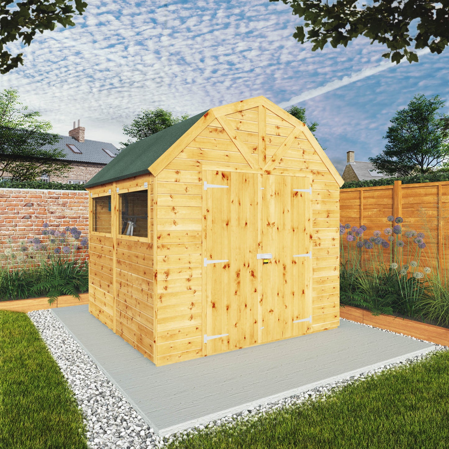 Mercia 8 x 8 Premium Shiplap Dutch Barn Shed