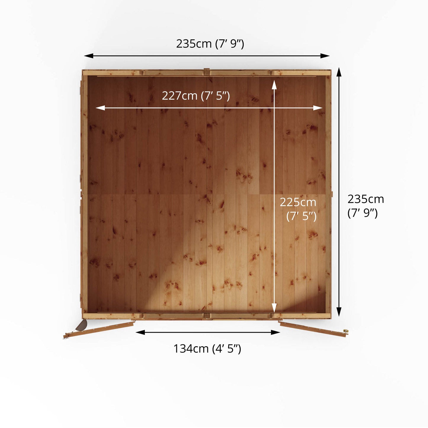 Mercia 8 x 8 Premium Shiplap Dutch Barn Shed