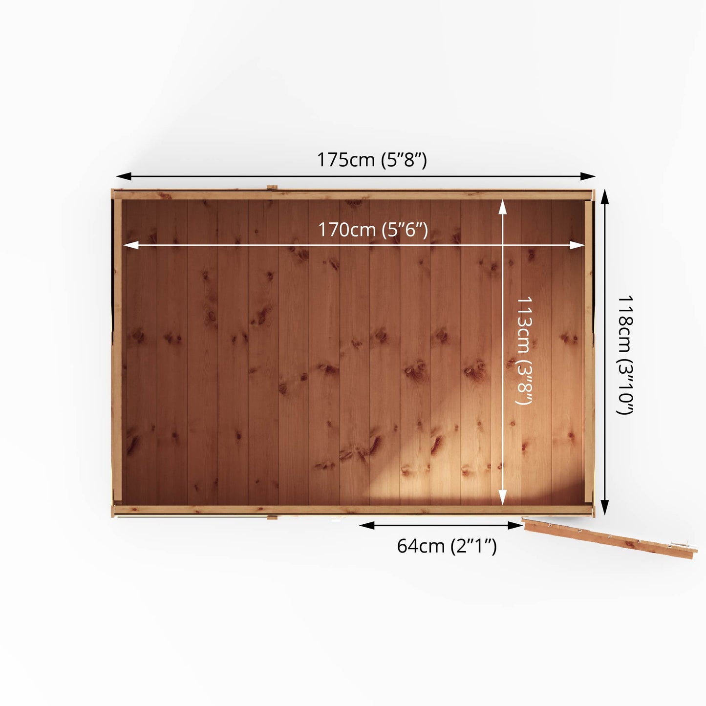 Mercia 6 x 4 Shiplap Pent Shed