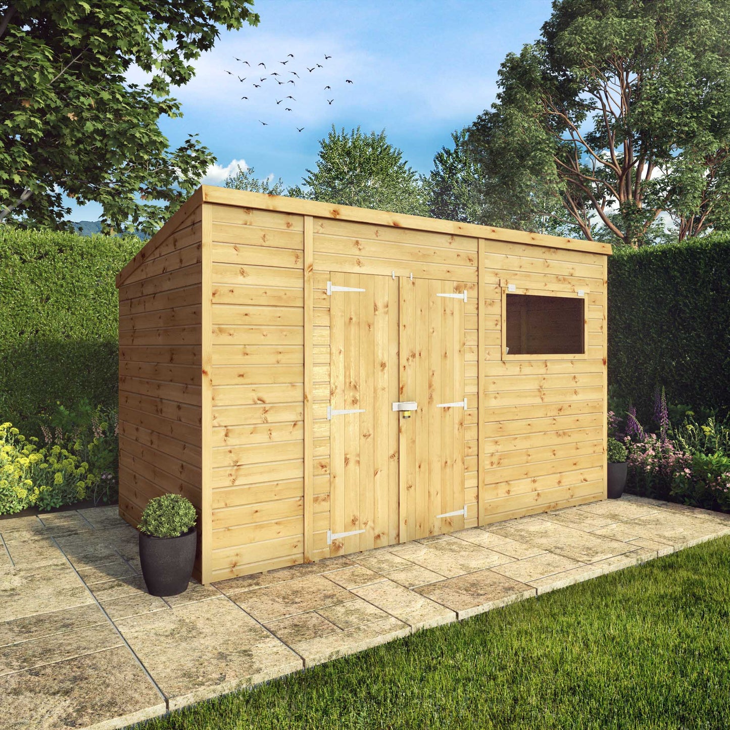 Mercia 12 x 6 Premium Shiplap Pent Shed