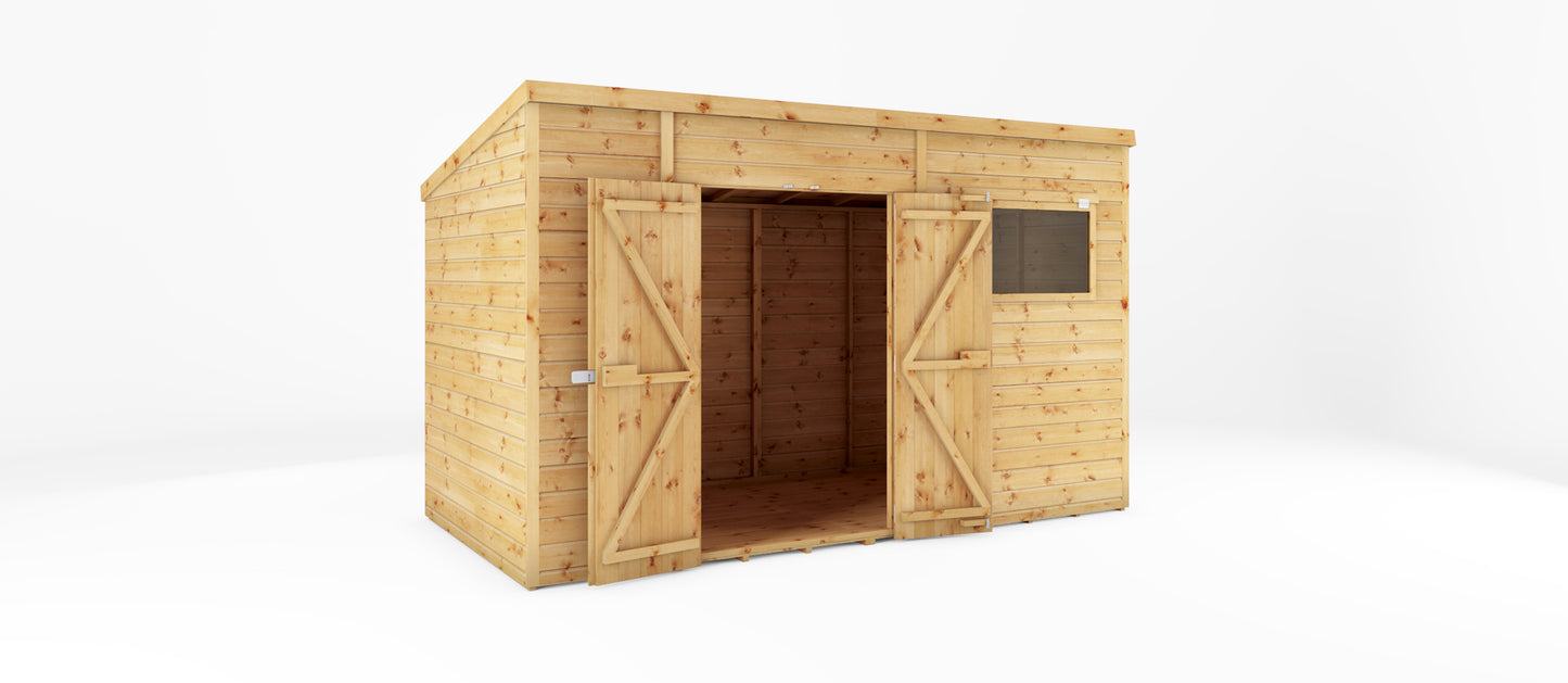 Mercia 12 x 6 Premium Shiplap Pent Shed