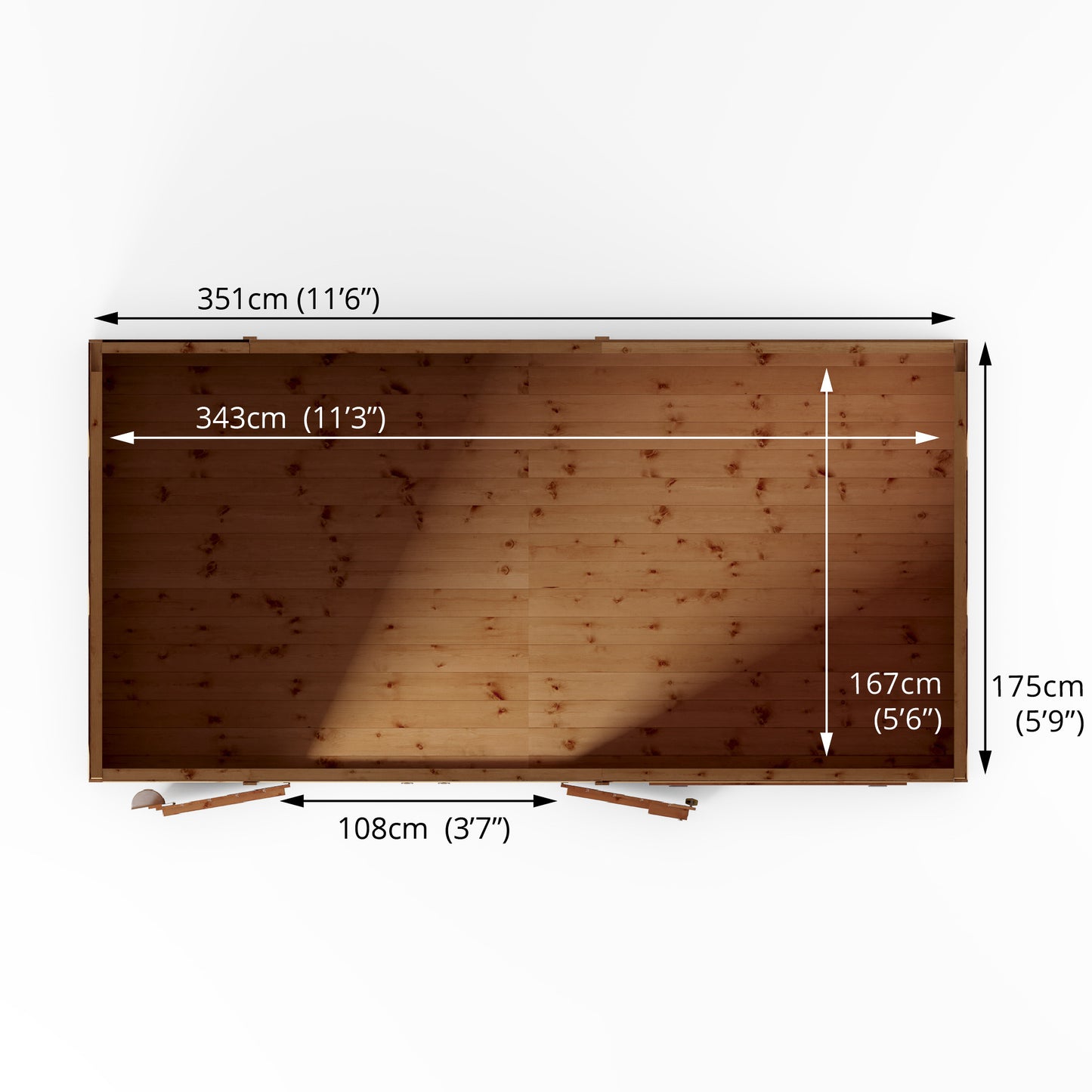 Mercia 12 x 6 Premium Shiplap Pent Shed