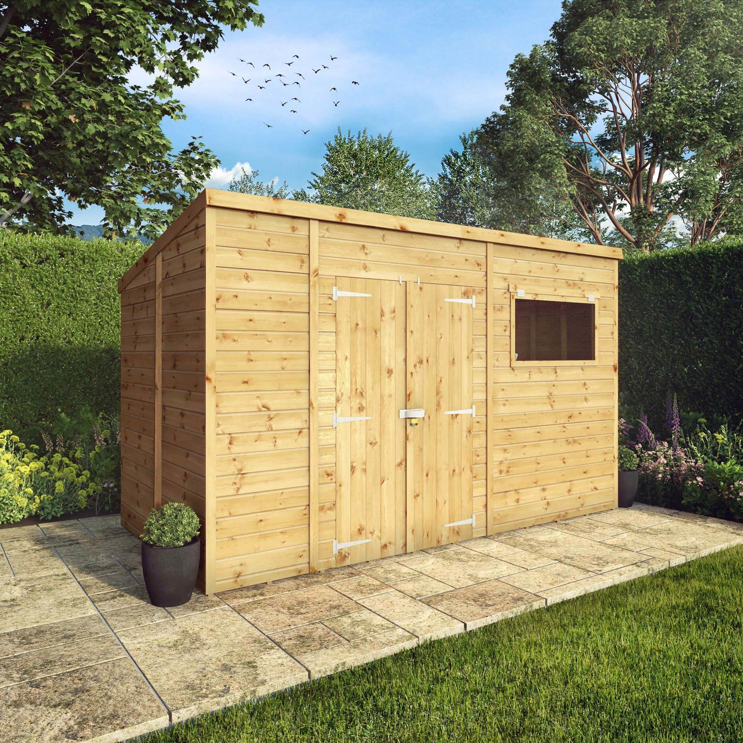 Mercia 12 x 8 Premium Shiplap Pent Shed