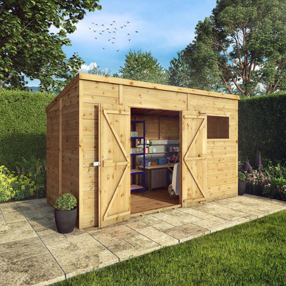 Mercia 12 x 8 Premium Shiplap Pent Shed