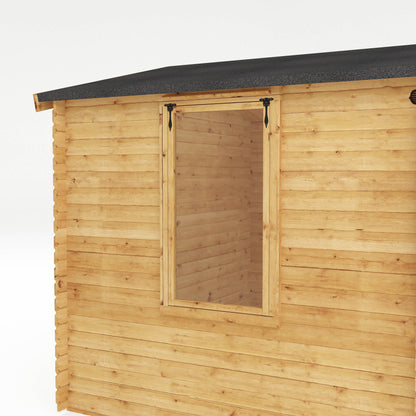 Mercia 2.6m x 3.3m Apex Log Cabin - 19mm Log Cabin