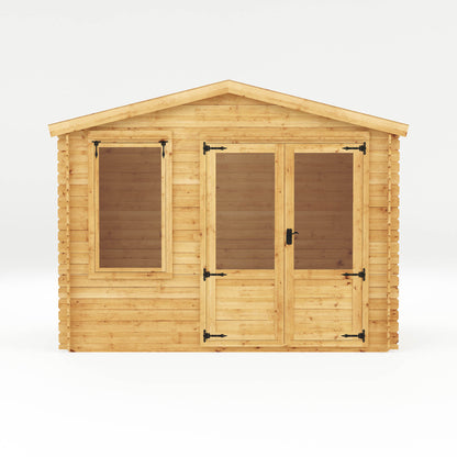 Mercia 2.6m x 3.3m Apex Log Cabin - 19mm Log Cabin