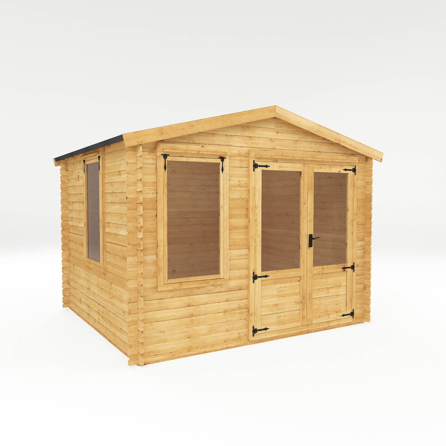 Mercia 3.3m x 3.0m Apex Log Cabin - 19mm Log Cabin